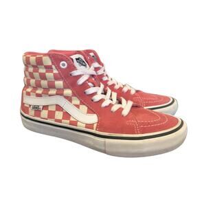 Vans | SK8-Hi PRO Checkerboard Desert Rose Pink Shoes | Men’s Size 7